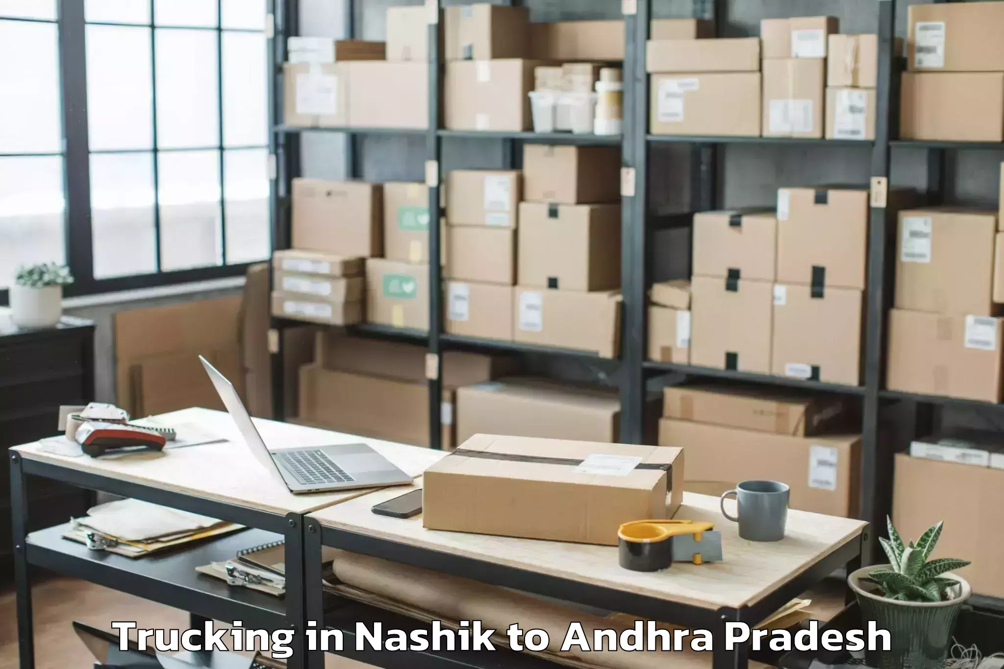 Professional Nashik to Pedda Nakkalapalem Trucking